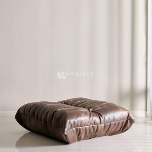Cushion Ottoman Kulit Modern Brown