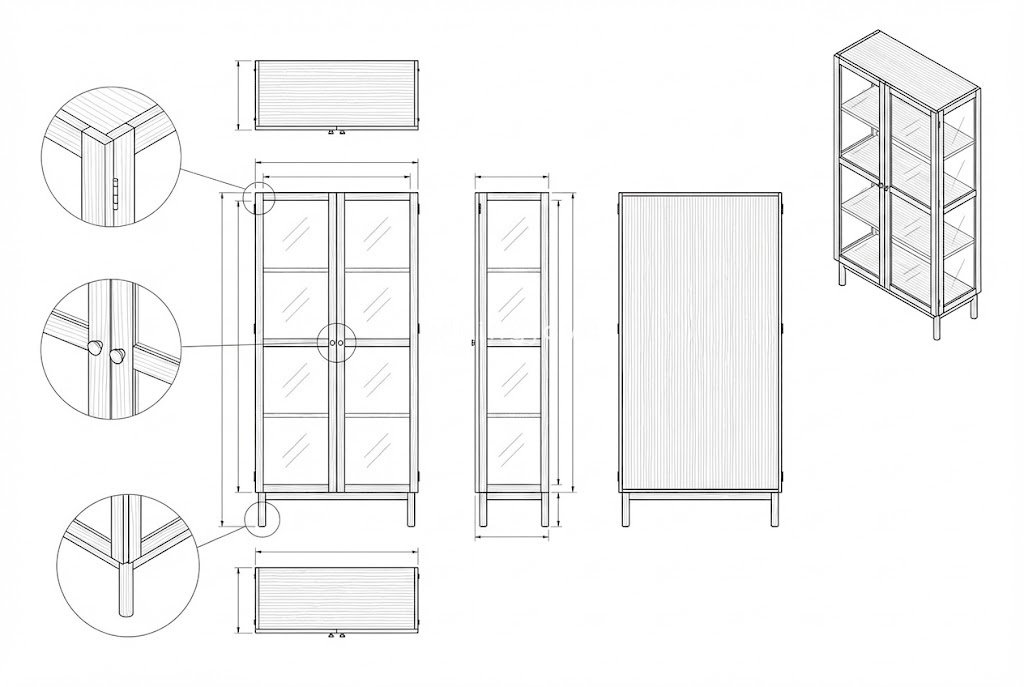 Lemari Pajangan Minimalis - Nocturne