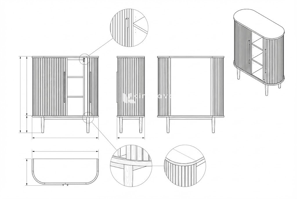 Kabinet Modern Kayu - Desain Elegan | Silvanus