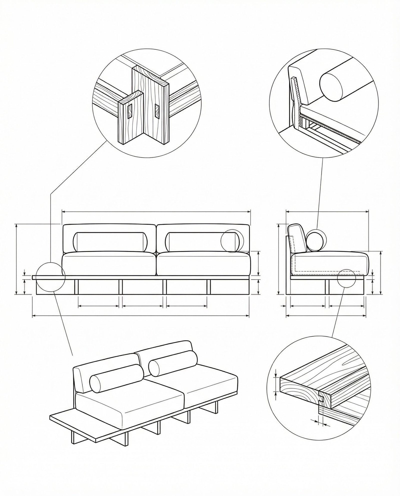 Sofa Minimalis Modern Velvet Premium Avento