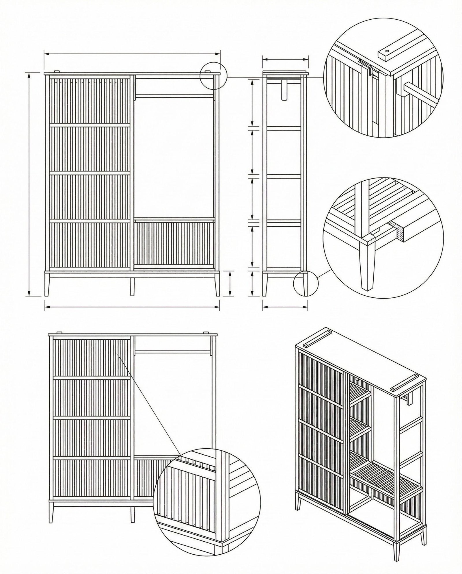 Lemari Pakaian Minimalis Kayu Jati Verona