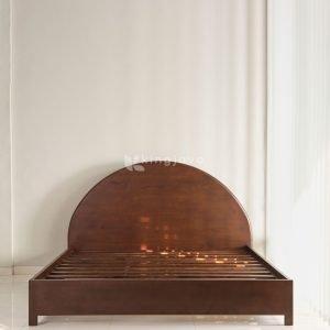 Ranjang Minimalis Kayu Dark Brown