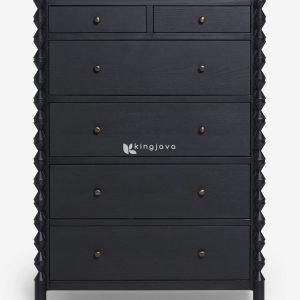 Lemari Laci Kayu Mahoni Desain Geometris Rustic - Aetheria