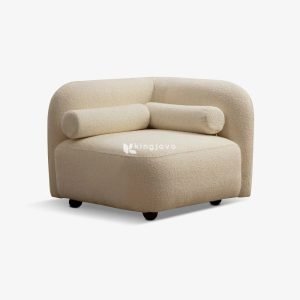 Kursi Single Kain Boucle Modern Anders