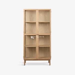 Lemari Pajangan Kayu Oak Minimalis | Vitrina Lucerna
