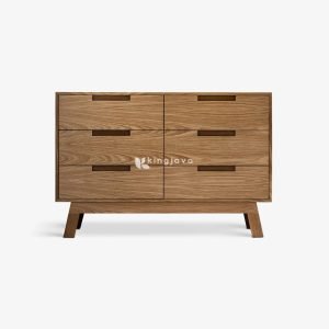 Bufet Laci Kayu Oak Modern Minimalis - Aurelius