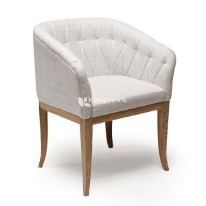 Kursi Makan Jati Rustic Kain Kanvas Modern Dylan