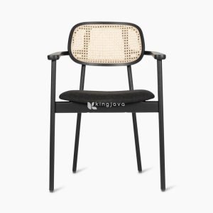 Kursi Makan Kayu Rotan Modern Windsor