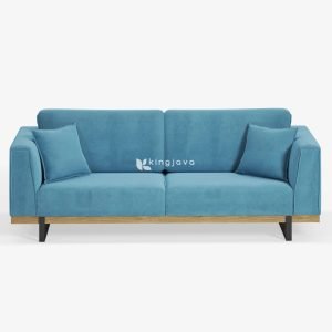 Sofa Dua Dudukan Kain Linen Modern Magnus