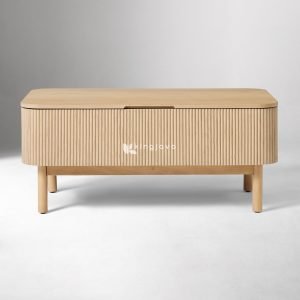 Meja Kopi Kayu Jati Lift-Top Minimalis Akira - King Java