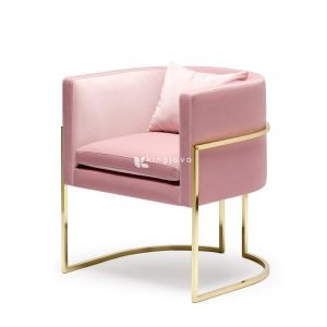 Kursi Lengan Kain Rangka Metal Modern Priscilla