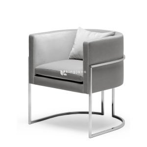 Kursi Lengan Kain Chrome Modern Minimalis Sonic