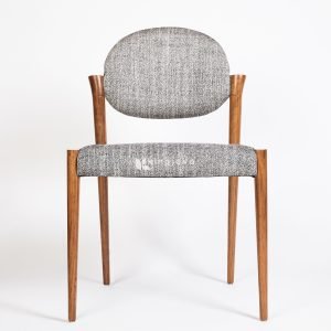 Kursi Makan Berlengan Minimalis Kayu Jati Solid - Momoko