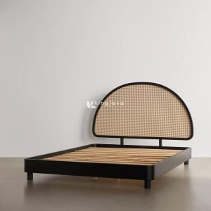 Tempat Tidur Minimalis Rotan Hitam Arcsleep