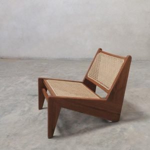 Kursi Santai Minimalis Kayu Jati Rotan Anyam Zephyr