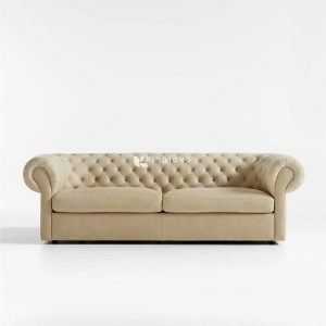 Sofa Chesterfield Fabric Klasik Tufted Detail - Sovereign