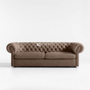 Sofa Chesterfield Velvet Gaya Klasik Tufted - Aurelian