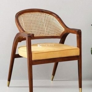 Kursi Makan Rotan Kayu Jati Modern Klasik Lumina