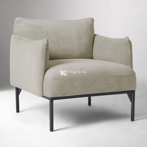 Kursi Lengan Jati Kanvas Minimalis Modern Amélie