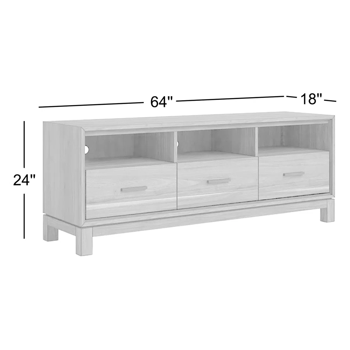 Buffet TV Kayu Jati Minimalis Modern dengan Laci - Provence