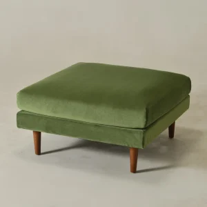 Ottoman Kayu Jati Velvet Modern - Hana