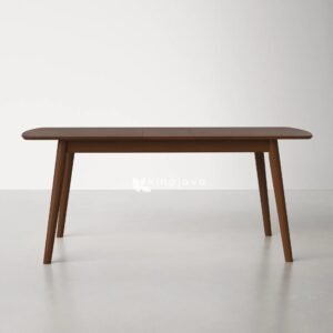 Meja Makan Kayu Jati Mid-Century Modern Extendable - Gala