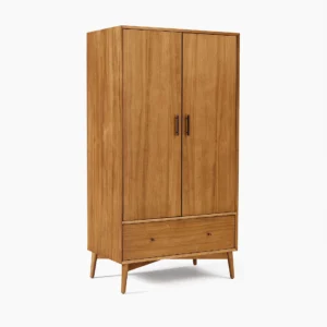 Lemari Kayu Sungkai Solid Mid-Century Modern dengan Laci - Midday