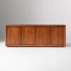 bufet credenza jati modern dengan sentuhan minimalis, tampak depan dan sudut